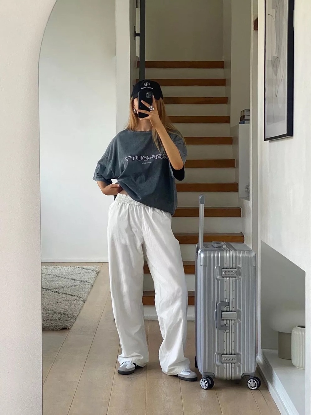 Adanola White Cotton Pants